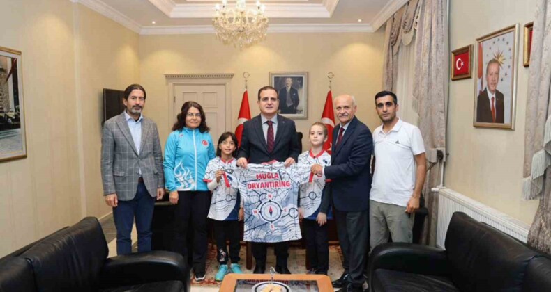 Muğla Oryantiring Spor Kulübü Vali Akbıyık’ı ziyaret etti