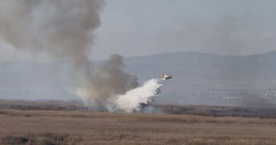 Eber Gölü’ndeki yangın havadan yapılan müdahaleyle söndürüldü