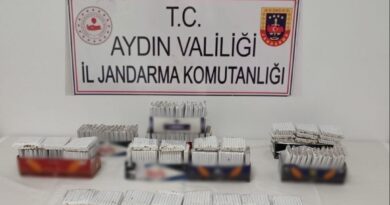 Jandarma ekipleri 2 bin 620 adet içi tütün dolu makaron ele geçirdi