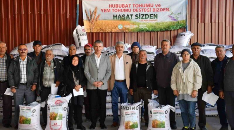 Manisa Büyükşehir Belediyesinden çiftçilere tohum desteği