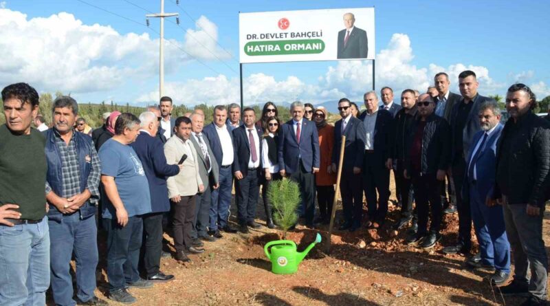 Didim’de ‘Devlet Bahçeli’ hatıra ormanı