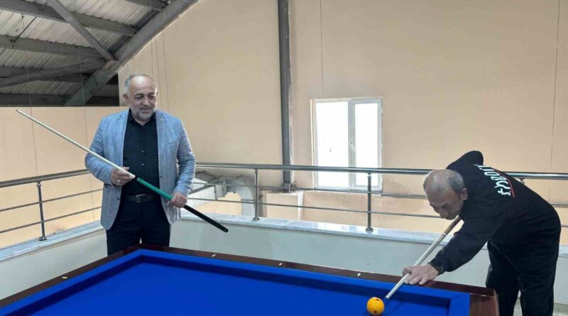 Gençlik ve Spor İl Müdürlüğü bünyesinde ilk kez bilardo eğitimleri başlatıldı