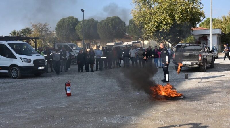 Germencik Belediyesi personeline yangın eğitimi