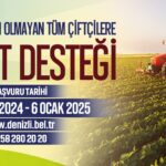 Denizli Büyükşehirin mazot desteği başvuruları başladı