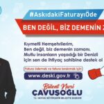 Büyükşehir DESKİ’den dayanışma örneği: ‘Askıda Fatura’