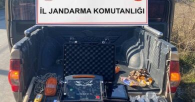 Denizli’de 4 defineci jandarma tarafından suçüstü yakalandı