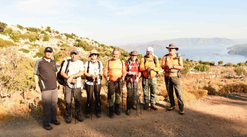 128 doğasever Marmaris’in doğasında yürümek için geldi