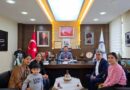 Başkan Tatık makamında DMD hastası Mehmet’i ağırladı