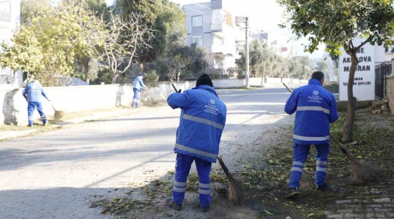 Çine’de sahaya inen ekipler temizlik ve bakım çalışması yaptı