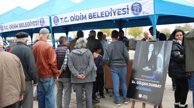 Didim’de merhume başkan Durbay için lokma hayrı düzenlendi