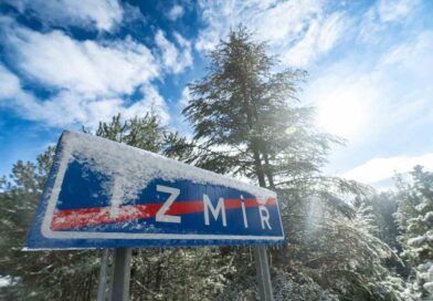 İzmir’in yüksek kesimlerinde karla mücadele