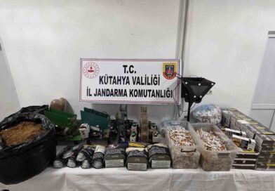 Kütahya’da jandarmadan kaçak tütün ve sigara operasyonu Kütahya’da jandarmadan kaçak tütün ve sigara operasyonu