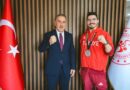 Müdür Yığmatepe, dünya ikincisi milli sporcuyu ağırladı