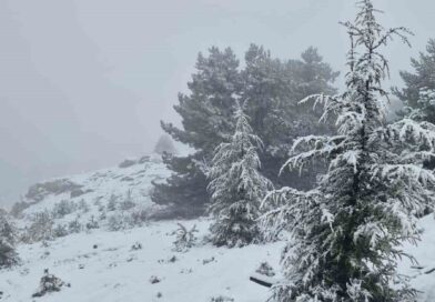 Muğla’da Göktepe beyaza büründü Muğla’da Göktepe beyaza büründü