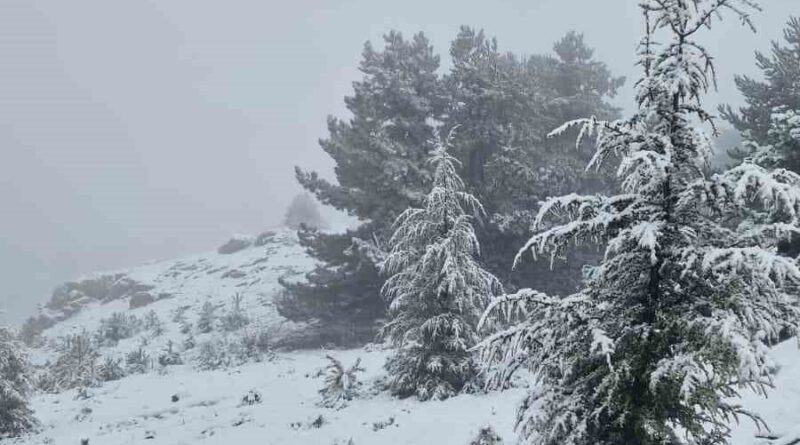 Muğla’da Göktepe beyaza büründü Muğla’da Göktepe beyaza büründü