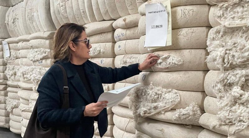 Söke’den yurt dışına gidecek ham pamuklar denetlendi