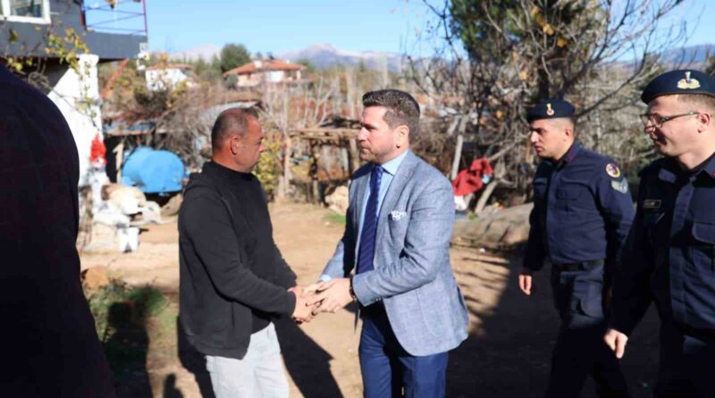 Tavas Belediyesinden yangında evleri kül olan aileye konteyner ev desteği