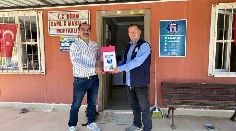 Didim’de atık piller geri dönüşüme kazandırılıyor