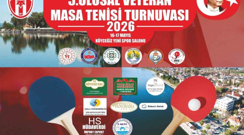 Köyceğiz’de 5. Ulusal Veteran Masa Tenisi Turnuvası düzenlendi