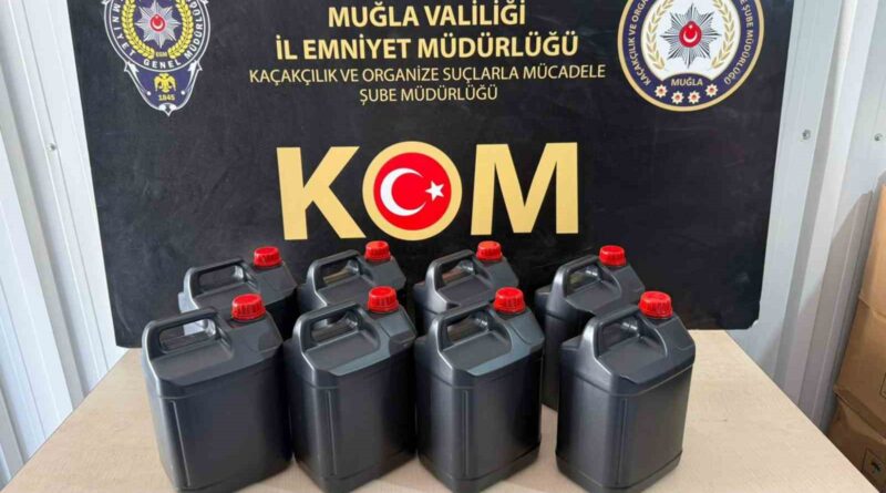 Muğla’da bayram tatili öncesi sahte alkol operasyonu
