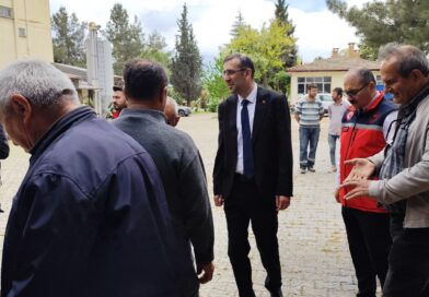 Uşak’ta tarımsal üretim ve kooperatifçilik için İnay köyünde saha incelemesi yapıldı