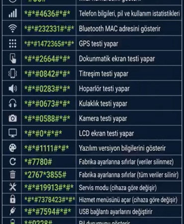Telefon Kısa Kodları Kullanıcıların İşini Kolaylaştırıyor