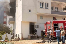 Adıyaman'da inşaat işçilerinin kaldığı evde yangın çıktı