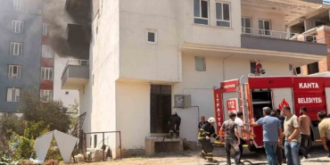 Adıyaman'da inşaat işçilerinin kaldığı evde yangın çıktı
