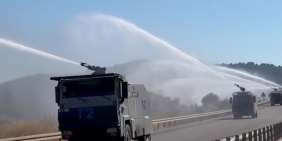 Antalya'daki orman yangınında TOMA'lar aktif rol aldı