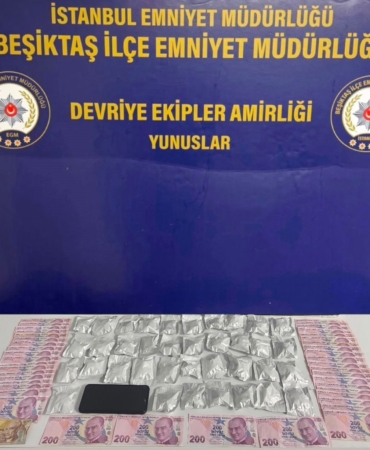 Beşiktaş'ta çamaşır makinesinde 200 gram esrar bulundu