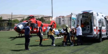Darende'de aynı günde iki hava ambulansı talebi