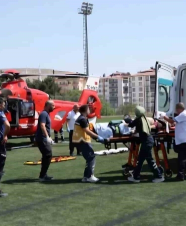 Darende'de aynı günde iki hava ambulansı talebi