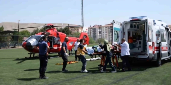 Darende'de aynı günde iki hava ambulansı talebi
