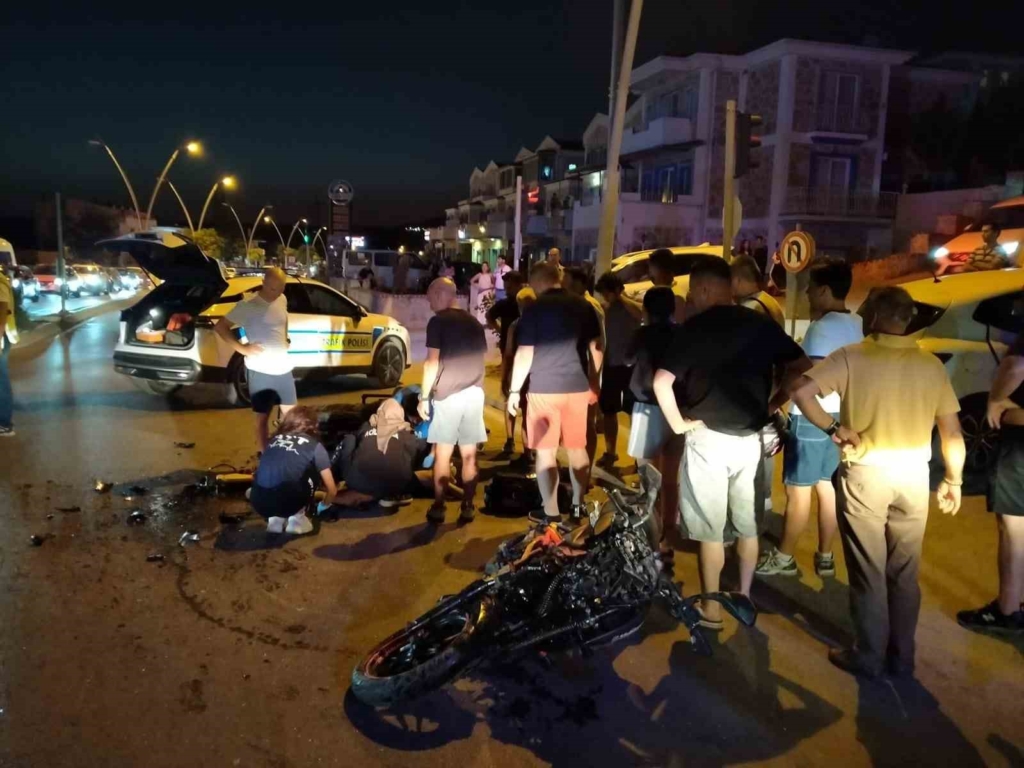DATÇA’DA TRAFİK KAZASI: 1 YARALI