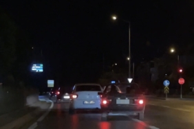 Konya'da makas atan sürücü trafiği tehlikeye attı