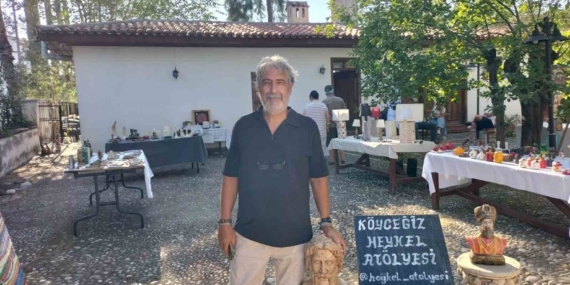 Köyceğiz'de Tuncer Mankır'ın heykel sergisi açıldı