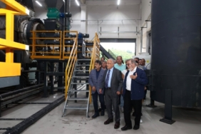 Ordulu iş insanları, fındık kabuğundan karbon üretim tesisini inceledi