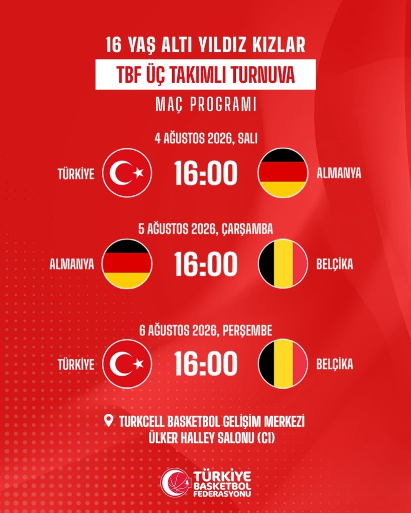 16 Yaş Altı Yıldız Kız Milli Takımı İstanbul'da Turnuvaya Katılıyor