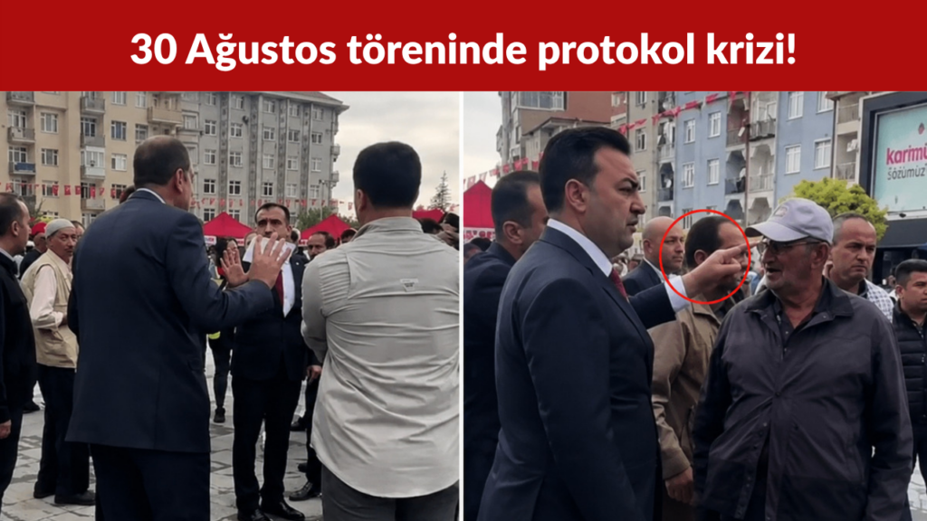 30 Ağustos Töreninde Protokol Krizi Belediye Başkanı ile Müdür Tartıştı