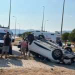 SEYDİKEMER'DE TIR İLE OTOMOBİL ÇARPIŞTI: 4 YARALI