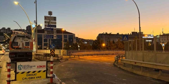 Adalet Köprüsü'nde asfalt yenileme çalışması tamamlandı
