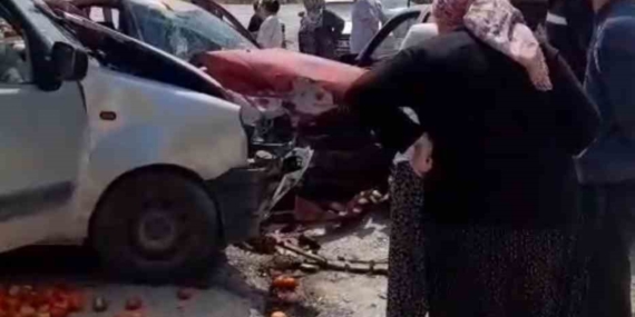 Adana'da trafik kazasında 2 kişi yaralandı