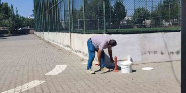 Adıyaman Fatih Anadolu Lisesi'nde bakım çalışmaları sürüyor