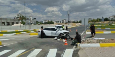 Adıyaman'da otomobil ile motosiklet çarpıştı, 1 yaralı