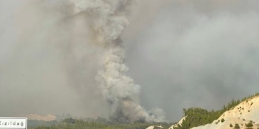 Aksaray'da boş arazide çıkan yangın paniğe neden oldu