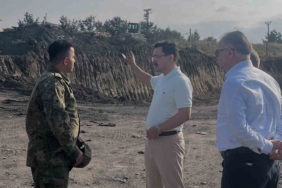 Akyaka Kaymakamı Demirtaş, Ermenistan sınırındaki demiryolu çalışmalarını inceledi