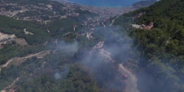 Alanya'daki orman yangını 3 saatte söndürüldü