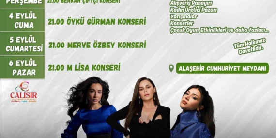 Alaşehir'de Uluslararası Kültür ve Sanat Festivali Başlıyor