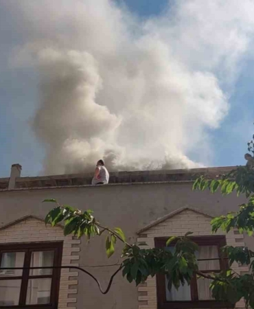 Amasya'da Kışlık Hazırlık Yangına Neden Oldu