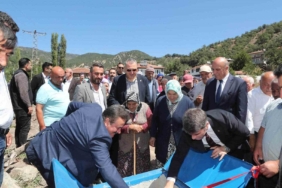 Amasya'nın Ümük Köyü'nde Basınçlı Sulama Tesisi Açıldı